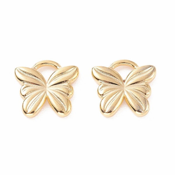 

PandaHall 304 Stainless Steel Charms, Butterfly, Golden, 11x12x2mm, Hole: 3x3mm 304 Stainless Steel Butterfly