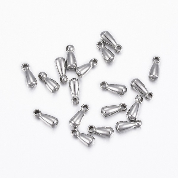 

PandaHall 304 Stainless Steel Charms, Chain Extender Drop, Teardrop, Stainless Steel Color, 6x2.5mm, Hole: 1mm 304 Stainless Steel Teardrop