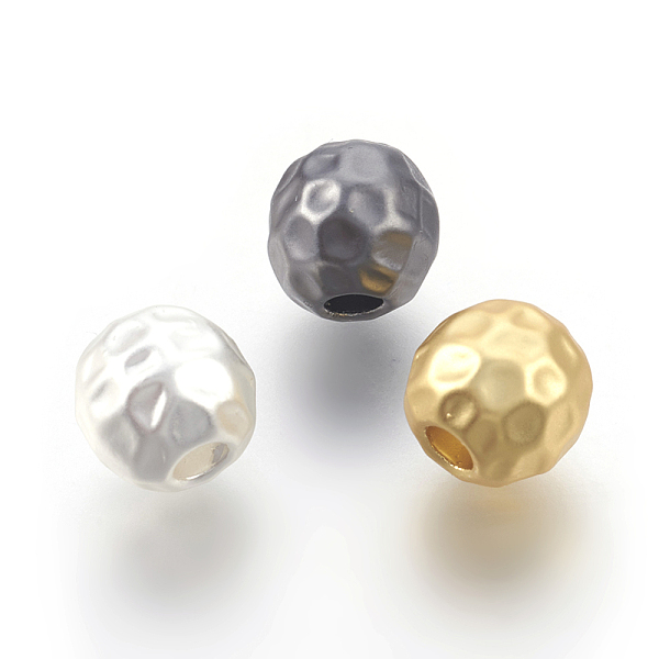 

PandaHall Brass Beads, Long-Lasting Plated, Lead Free & Cadmium Free & Nickel Free, Round, Bumpy, Matte Style, Mixed Color, 8mm, Hole: 3mm..., Multicolor