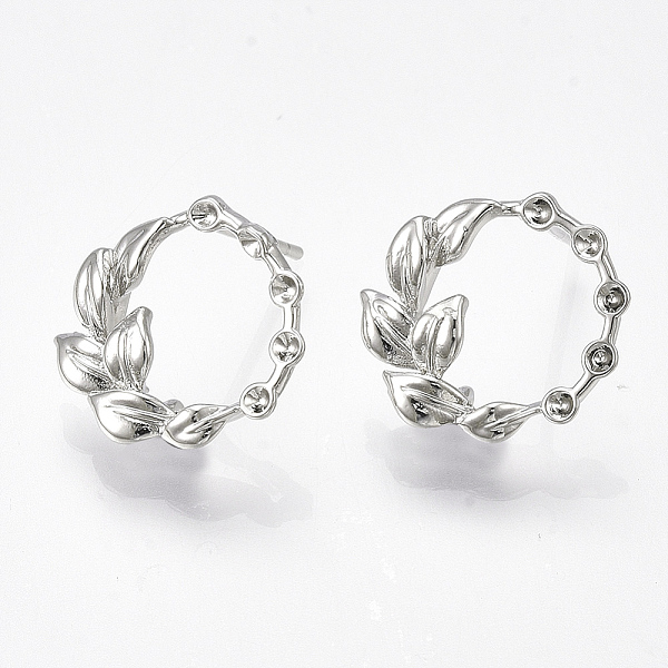 1mm sterling silver stud earrings