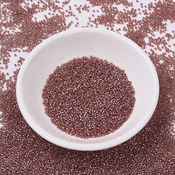

PandaHall MIYUKI Delica Beads, Cylinder, Japanese Seed Beads, 11/0, (DB0913) Sparkling Salmon Lined Topaz, 1.3x1.6mm, Hole: 0.8mm, about..., Brown