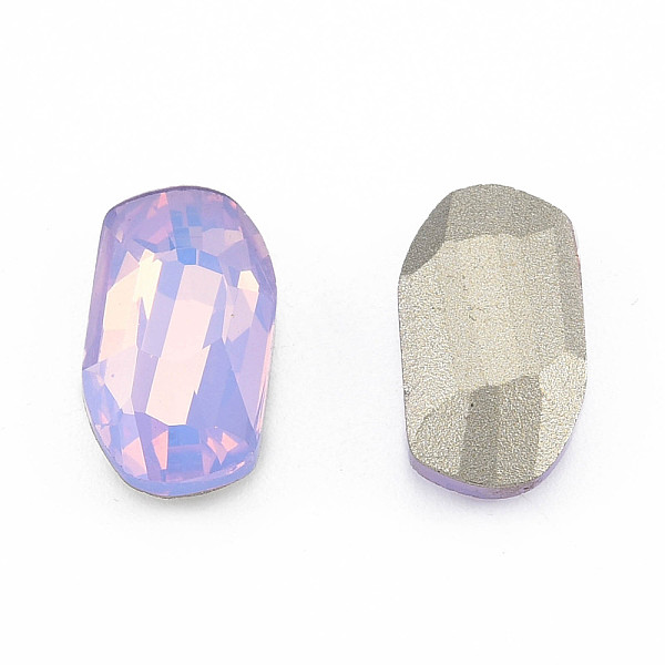 

PandaHall K9 Glass Rhinestone Cabochons, Pointed Back & Back Plated, Faceted, Nuggets, Violet, 14x8x4mm Glass Rhinestone Nuggets Purple