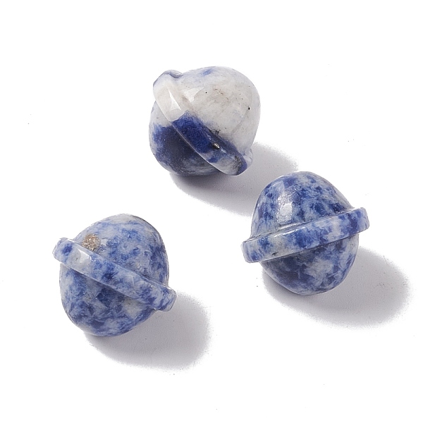 

PandaHall Natural Blue Spot Jasper Beads, No Hole, Saturn Shape, 19x20mm Blue Spot Jasper Planet
