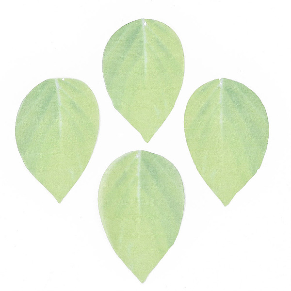 

PandaHall Polyester Organza Fabric Big Pendants, For DIY Jewelry Making Crafts, Leaf, Yellow Green, 50~53x30mm, Hole: 0.5mm Polyester Leaf...