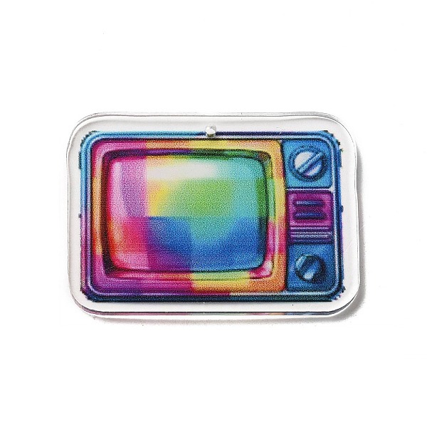 

PandaHall Acrylic Pendant, TV, 32.5x45x2mm, Hole: 1.6mm Acrylic Others