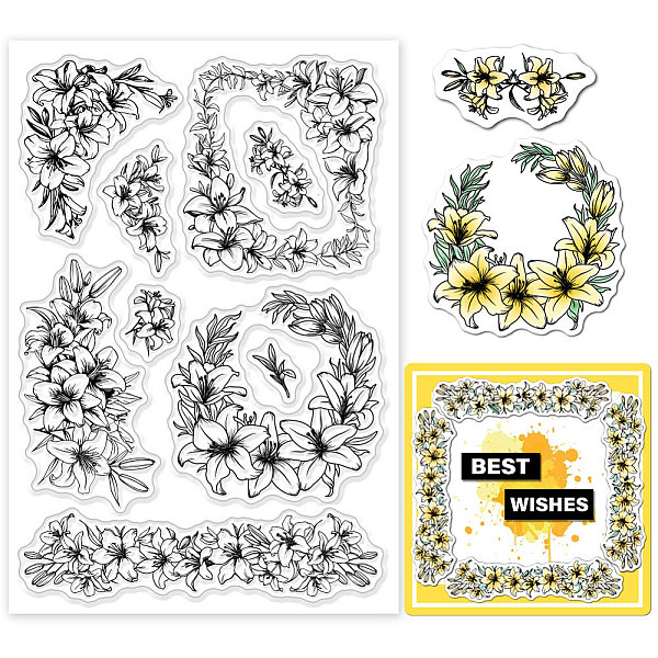 

PandaHall Custom PVC Plastic Clear Stamps, for DIY Scrapbooking, Photo Album Decorative, Cards Making, May Lily, 160x110x3mm Plastic May...