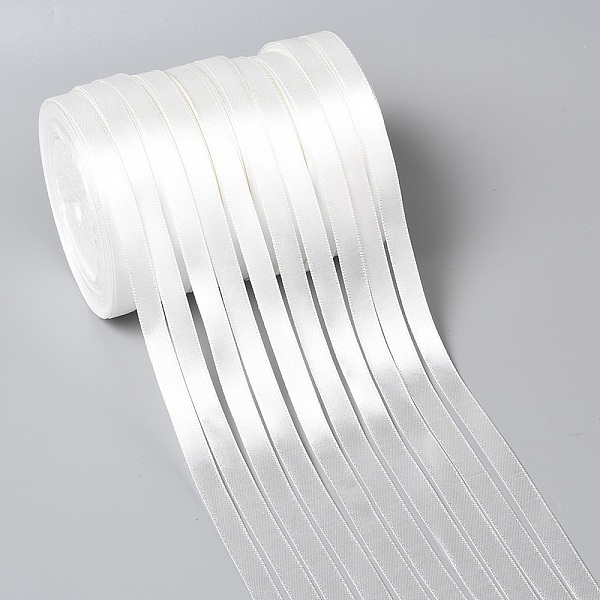 

PandaHall Single Face Satin Ribbon, Polyester Ribbon, Milk White, 3/8 inch(10mm) wide, 25yards/roll(22.86m/roll), 10rolls/group...