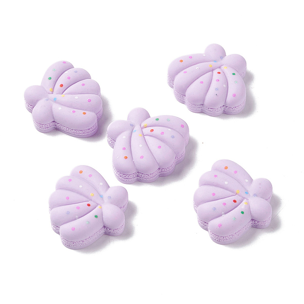 

PandaHall Opaque Resin Cabochons, Shell, Lilac, 20x23x7mm Resin Shell Shape Purple