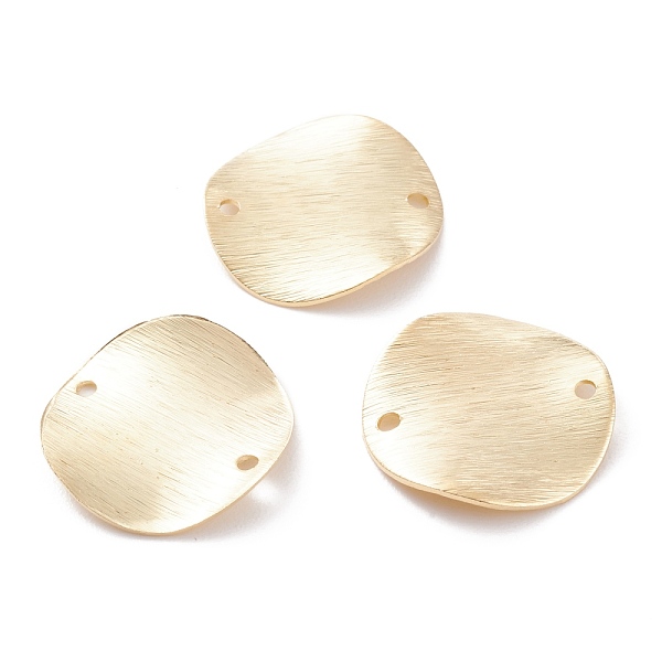 

PandaHall Brass Links Connectors, Long-Lasting Plated, Flat Round, Real 24K Gold Plated, 18x1mm, Hole: 1.4mm Brass Flat Round