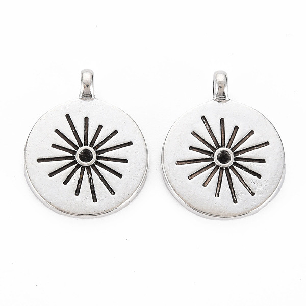 

PandaHall Tibetan Style Alloy Pendant Rhinestone Settings, Cadmium Free & Lead Free, Flat Round, Antique Silver, Fit for 2mm Rhinestone...