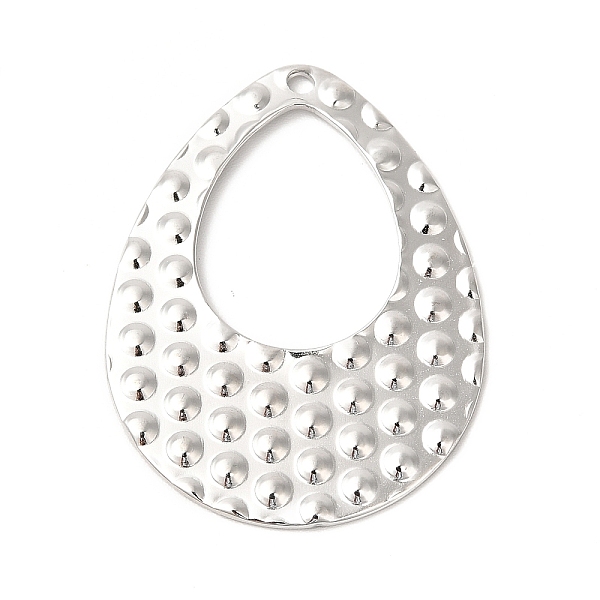 

PandaHall 304 Stainless Steel Pendants, Teardrop, Stainless Steel Color, 35x26.5x1.3mm, Hole: 1.6mm 304 Stainless Steel Teardrop