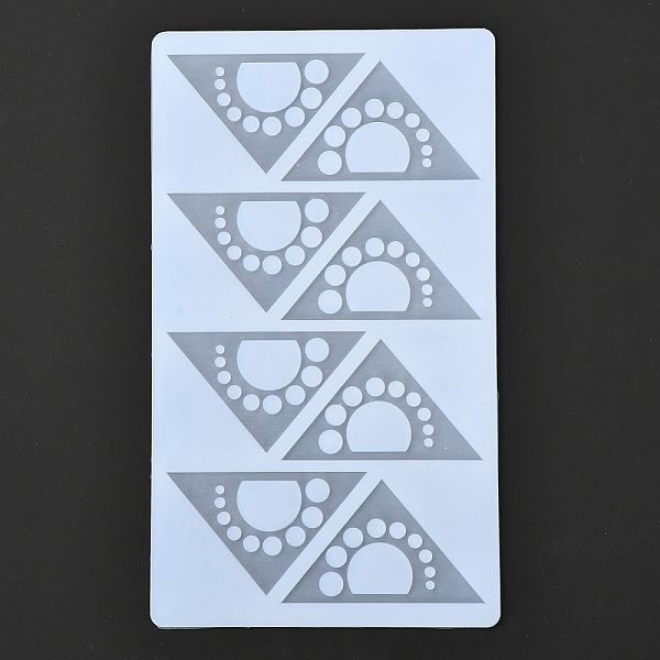 

PandaHall Triangle Food Grade Silicone Molds, Fondant Molds, For DIY Cake Decoration, Chocolate, Candy, UV Resin & Epoxy Resin Craft Making..., White