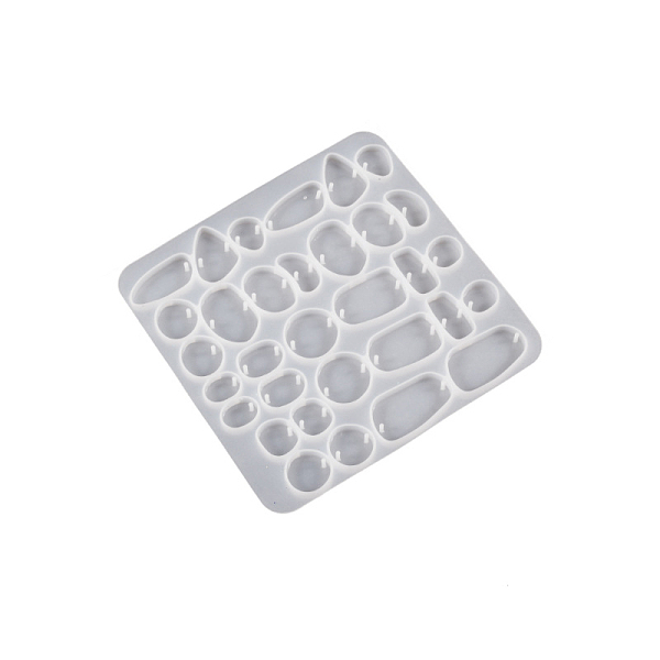 

PandaHall DIY Silicone Pendant Molds, Resin Casting Molds, Irregular Shape, White, 133x130x7mm Silicone Mixed Shapes White