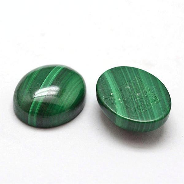

PandaHall Oval Natural Malachite Cabochons, 12x10x4~4.5mm Malachite Oval