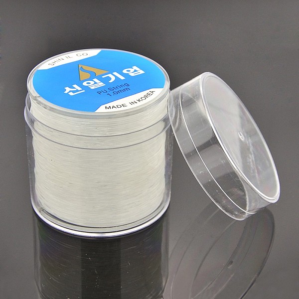 

PandaHall Korean Elastic Crystal Thread, Stretch Bracelet String, with Box, for Jewelry Making, Clear, 1mm, about 109.36 yards(100m)/roll...