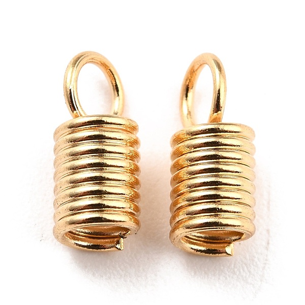 

PandaHall 304 Stainless Steel Cord Ends, Column, Real 18K Gold Plated, 10.5x4.5mm, Hole: 3mm, Inner Diameter: 3mm 304 Stainless Steel