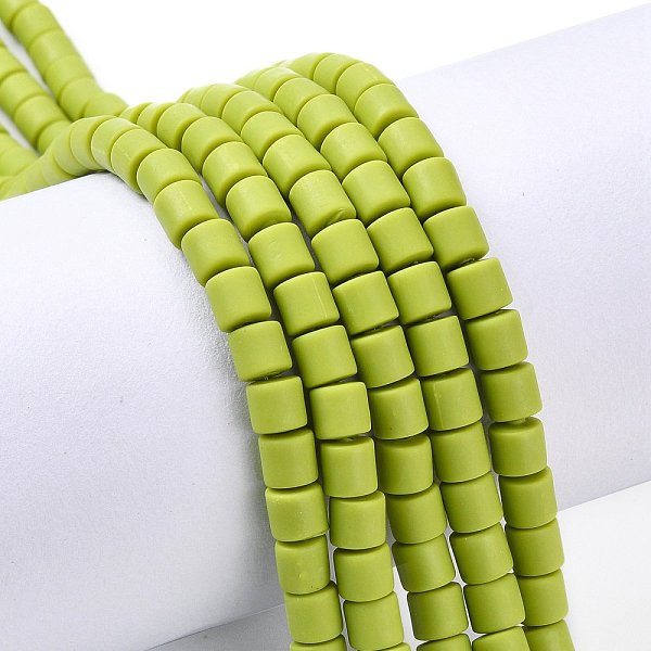 

PandaHall Polymer Clay Bead Strands, Column, Green Yellow, 5~7x6mm, Hole: 1.5~2mm, about 61~69pcs/strand, 15.74 inch Polymer Clay Column...