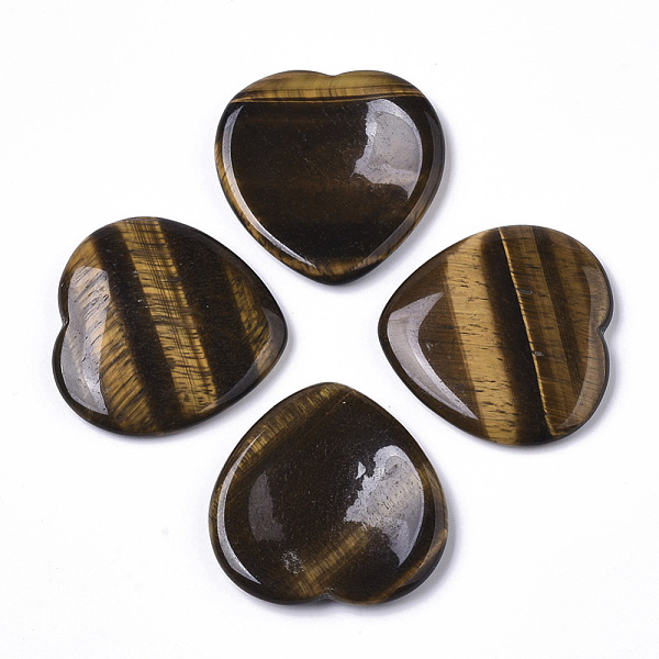 

PandaHall Natural Tiger Eye Thumb Worry Stone, Pocket Palm Stones, for Healing Reiki Stress Relief, Heart Shape, 39~40x39~40x5~6mm Tiger Eye...