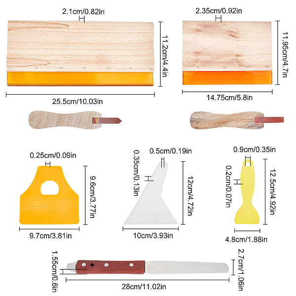 Olycraft 6 Pz 6 Stili Lama Per Racle Serigrafia Antiusura