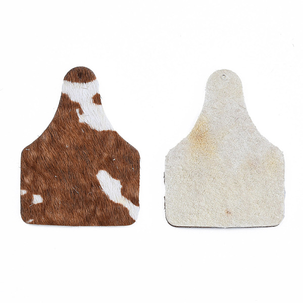 

PandaHall Eco-Friendly Cowhide Leather Big Pendants, Bottle, Camel, 51x38x1.5mm, Hole: 1.4mm Leather Bottle Brown