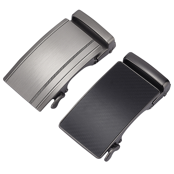 

PandaHall AHADERMAKER 2Pcs 2 Styles Alloy DIY Adjustable Automatic Buckle, for Men's Belt Head Accessories, Rectangle, Mixed Color..., Multicolor