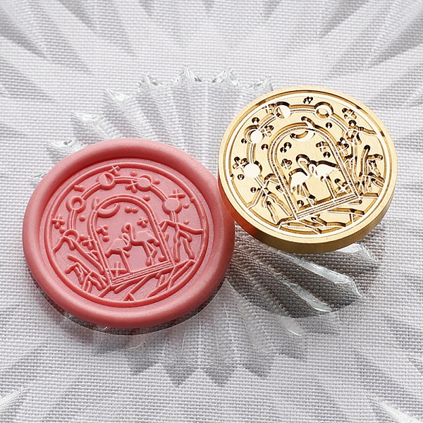 

PandaHall Golden Plated Brass Wax Sealing Stamp Head, for Post Decoration DIY Card Making, Flamingo Shape, 30x14.5mm, Hole: 7mm Brass...