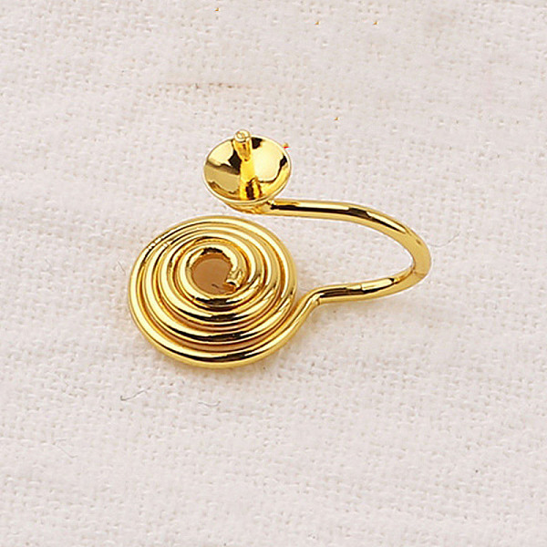 

PandaHall Brass Clip-on Earring Findings, for Earring Making, Golden, 14x11mm Brass