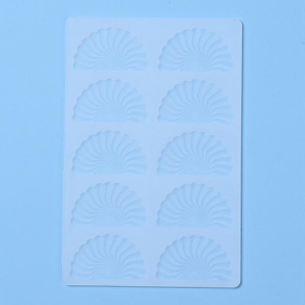 

PandaHall Fan Food Grade Silicone Molds, Fondant Molds, For DIY Cake Decoration, Chocolate, Candy, UV Resin & Epoxy Resin Craft Making..., White