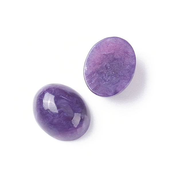 

PandaHall Natural Charoite Cabochons, Oval, 10x8x4~4.5mm Charoite Oval