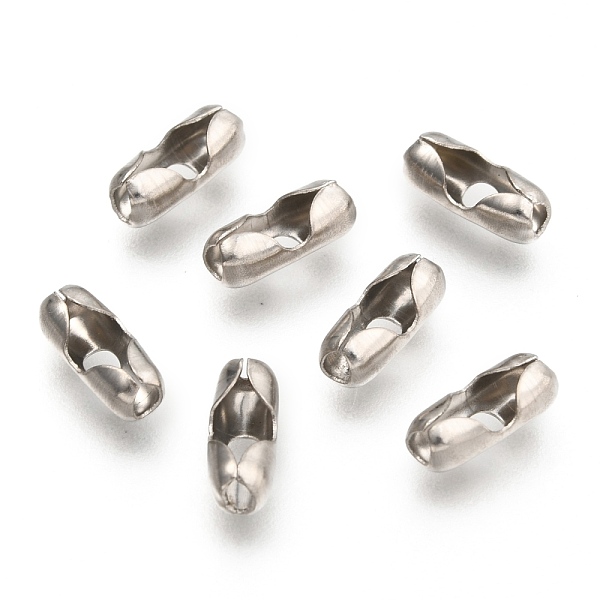 

PandaHall 304 Stainless Steel Ball Chain Connectors, Stainless Steel Color, 10x4mm, Hole: 2mm, Fit for 3.2mm ball chain 304 Stainless Steel