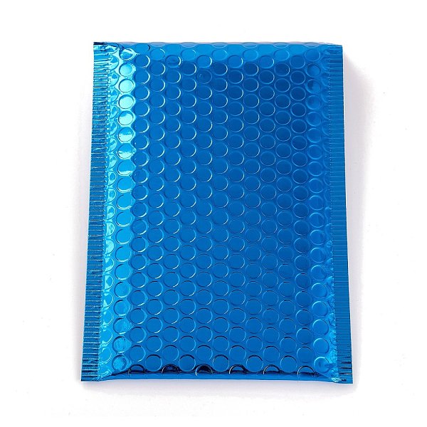 

PandaHall Matte Film Package Bags, Bubble Mailer, Padded Envelopes, Rectangle, Dodger Blue, 24x15x0.6cm Polyethylene None