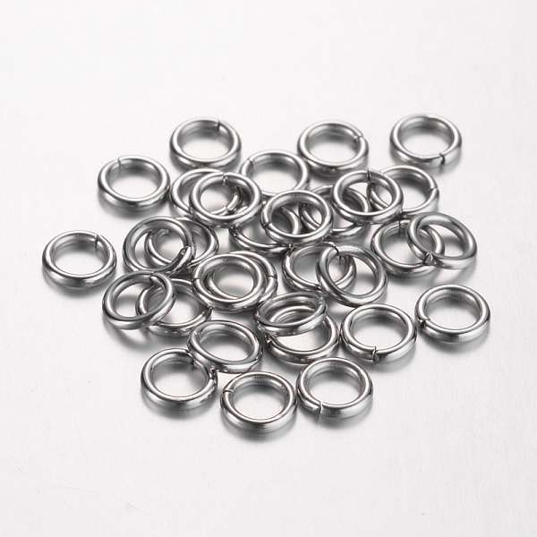 

PandaHall 304 Stainless Steel Jump Rings, Open Jump Rings, Ring, Stainless Steel Color, 18 Gauge, 5.5x1mm, Inner Diameter: 3.5mm, about...