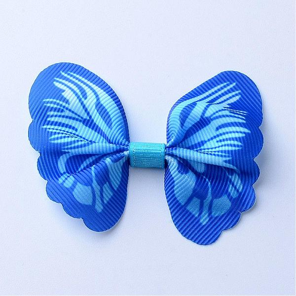 

PandaHall Handmade Woven Costume Accessories, Ribbon Bowknot, Butterfly, Mixed Color, 51x64x10mm Polyester Bowknot Multicolor