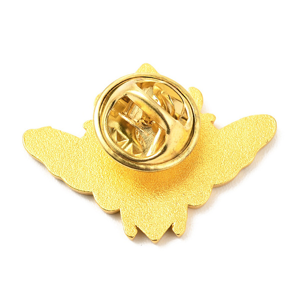 

PandaHall Alloy Enamel Brooches, Enamel Pin, with Butterfly Clutches, Insect, Golden, Steel Blue, 21x27x9.5mm Alloy+Enamel