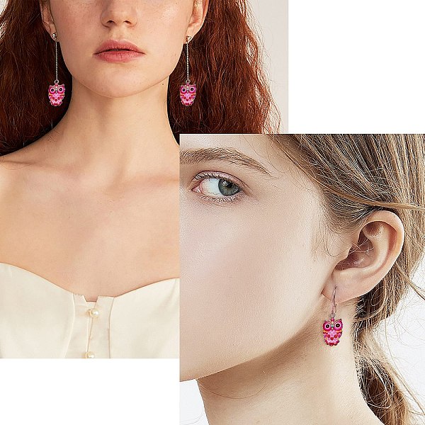 

PandaHall Platinum & Golden Plated Alloy Enamel Pendants, Owl Shape, Mixed Color, 20pcs/box Alloy+Enamel Owl Multicolor