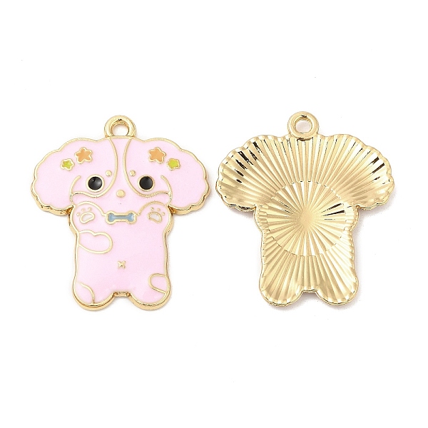 

PandaHall Alloy Enamel Pendants, Cadmium Free & Nickel Free & Lead Free, Golden, Dog Charm, Pink, 28x24.5x2mm, Hole: 1.6mm Alloy+Enamel Dog...