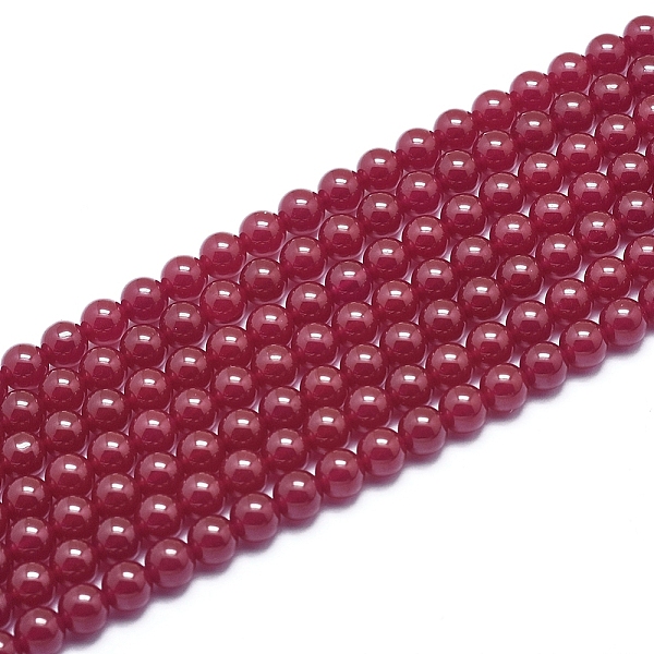 

PandaHall Natural Red Corundum/Ruby Beads Strands, Round, 6mm, Hole: 0.8mm, about 65pcs/Strand, 15.55 inch(39.5cm) Ruby Round