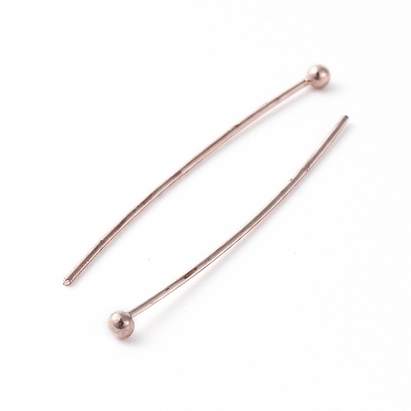 

PandaHall Brass Ball Head Pins, Rose Gold, 29.5x0.6mm, about 100pcs/bag Brass
