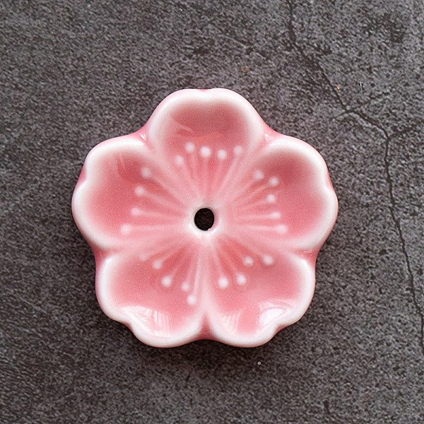 

PandaHall Porcelain Incense Burners, Sakura Incense Holders, Home Office Teahouse Zen Buddhist Supplies, Pink, 45x45x10mm Porcelain Flower...