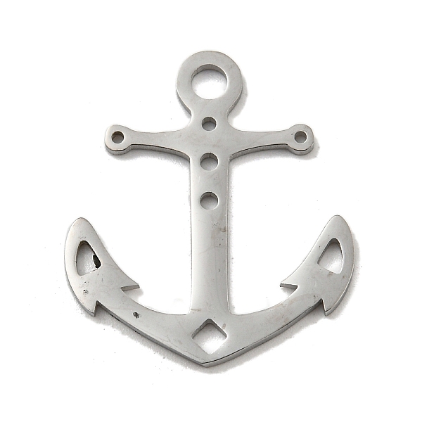 

PandaHall 304 Stainless Steel Pendants, Laser Cut, Boat/, Anchor & Helm, 24.5x21.5x1mm, Hole: 3mm 304 Stainless Steel Anchor & Helm