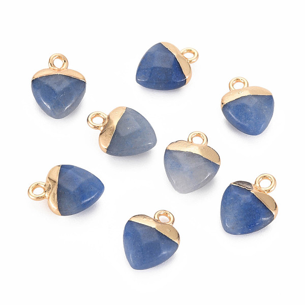 

PandaHall Natural Blue Aventurine Charms, with Light Gold Plated Iron Findings, Heart, 13.5x10.5x5~5.5mm, Hole: 1.6~1.8mm Blue Aventurine...