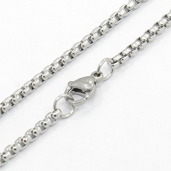 

PandaHall Men's 304 Stainless Steel Box Chain Necklaces, with Lobster Claw Clasps, Stainless Steel Color, 29.5 inch(74.9cm) 304 Stainless...