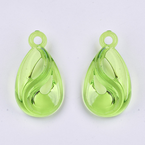 

PandaHall Transparent Acrylic Pendants, Dyed, Teardrop, Mixed Color, 26.5x14.5x7mm, Hole: 2.5mm, about 560pcs/500g Acrylic Teardrop..., Multicolor