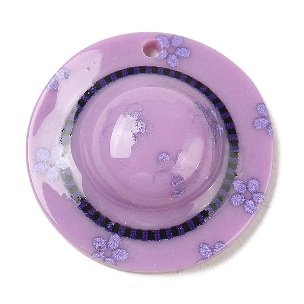 

PandaHall Acrylic Pendants, Hat, Plum, 29x8.5mm, Hole: 2mm Acrylic Hat Purple