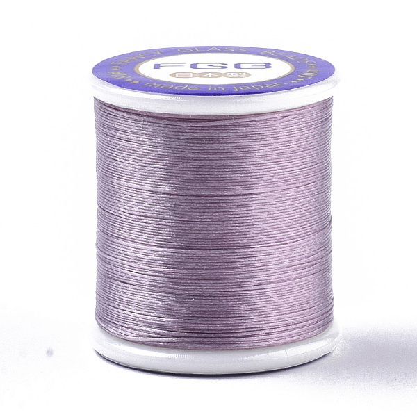 

PandaHall Nylon 66 Coated Beading Threads for Seed Beads, Plum, 0.1mm, about 54.68 yards(50m)/roll Nylon Purple