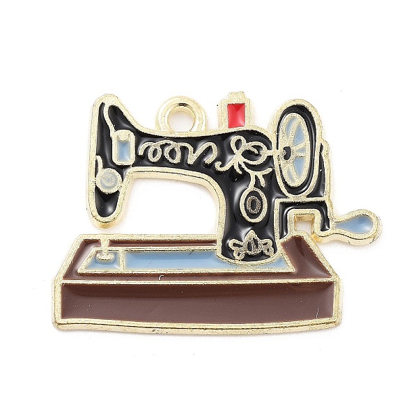 

PandaHall Alloy Enamel Pendants, Cadmium Free & Lead Free, Golden, Sewing Machine Charm, Black, 29x25x1mm, Hole: 1.6mm Alloy+Enamel Others...