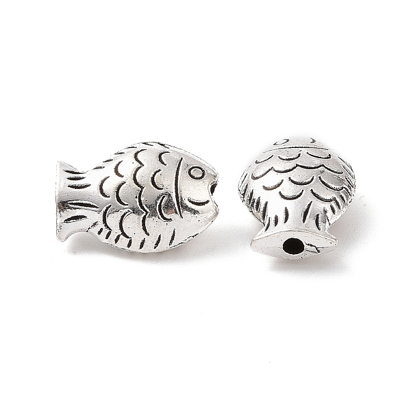 

PandaHall Tibetan Style Alloy Beads, Fish, Antique Silver, 14.5x10.5x5.5mm, Hole: 1.6mm, 213pcs/1000g Alloy Fish