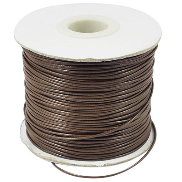 

PandaHall Korean Waxed Polyester Cord, Bead Cord, Camel, 1.2mm, about 185yards/roll Waxed Polyester Cord Round Brown