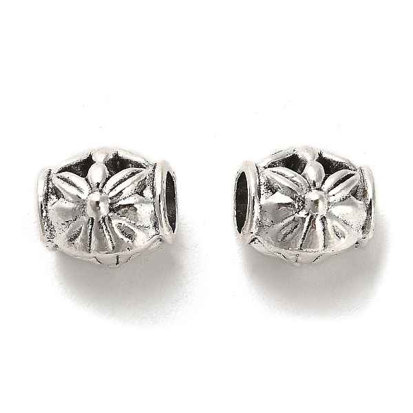 

PandaHall Tibetan Style Alloy European Beads, Lead Free & Cadmium Free, Antique Silver, Large Hole Beads, Oval, 10.5x10x9mm, Hole: 4.5mm...
