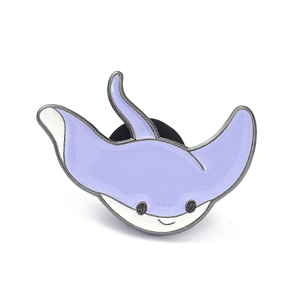 

PandaHall Ray Fish Alloy Enamel Brooches, Enamel Pin, Lilac, 21x28x11mm Alloy+Enamel Purple
